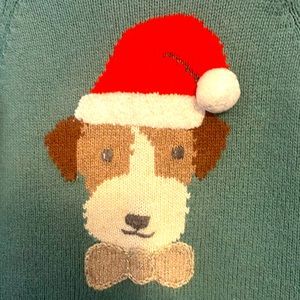 Mini Boden Dog Christmas Sweater